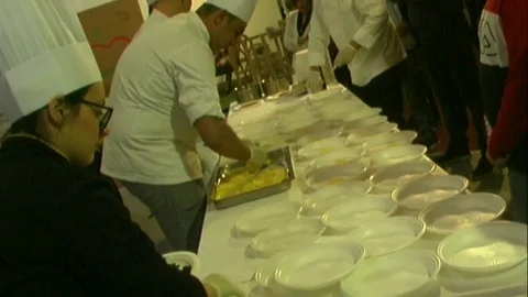 Italian chef in action 스톡 동영상 108696915