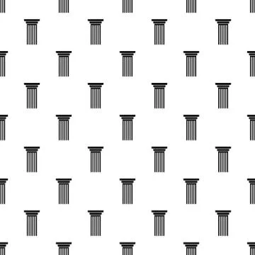 Italian column pattern seamless vector Stock Illustration