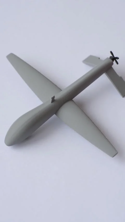 Italian drone unmanned autonomous technology of espionage and strikes on the ene Stock Footage 345836097
