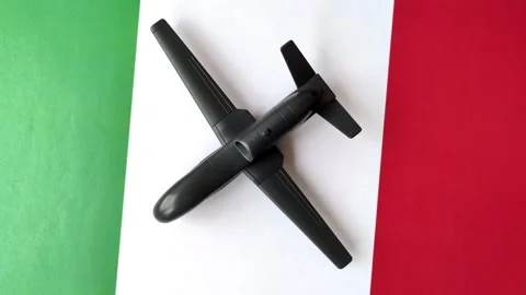 Italian drone unmanned autonomous technology of espionage and strikes on the ene Stock Footage 345836426