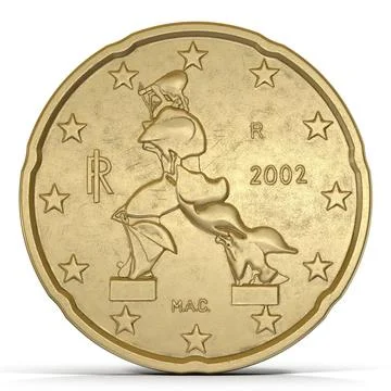 Italian Euro Coin 20 Cent 3D Model ~ 3D Model #91475980