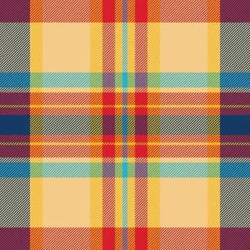 Italian fabric pattern texture, repetitive tartan check textile. Cut out pl.. Stock Illustration