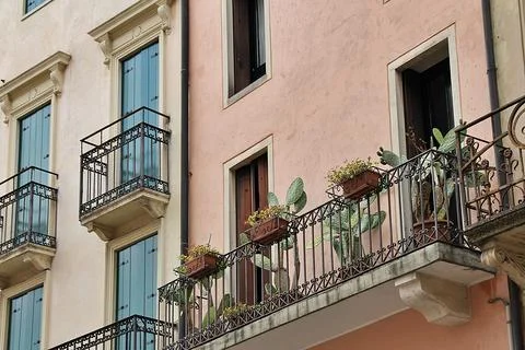 Italian facade Stock Photos