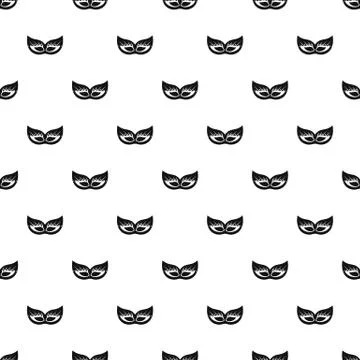 Italian festive mask pattern seamless Stock Illustration
