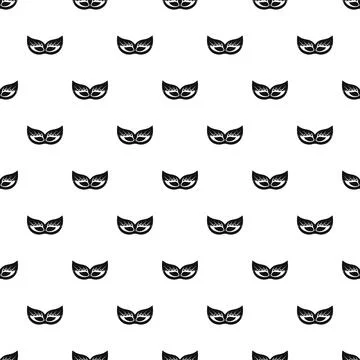 Italian festive mask pattern seamless Stock Illustration