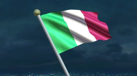 Italian Flag Animation  – 4K Resolution Ultra HD Stockbeeldmateriaal 41797115