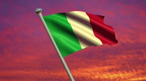 Italian Flag Animation  – 4K Resolution Ultra HD Stockbeeldmateriaal 41797168