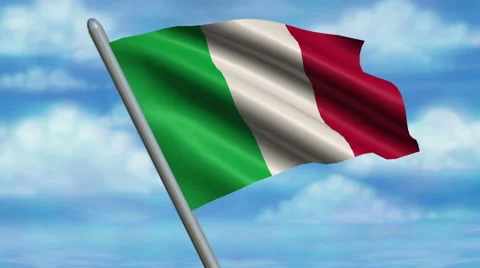 Italian Flag Animation  – 4K Resolution Ultra HD Vídeos de archivo 41813384