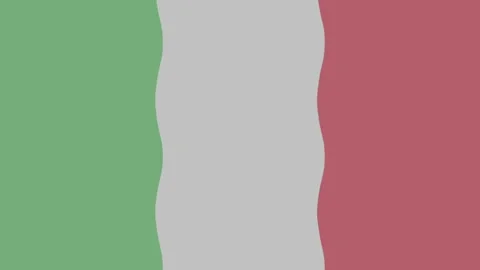 Italian flag animation Stock Footage 310757523