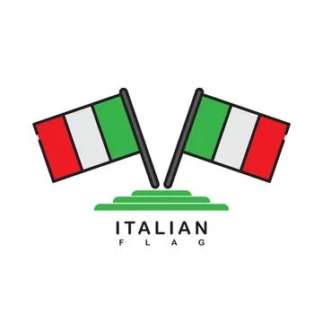 Italian flag design Stock Illustration