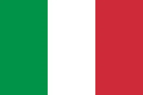 Italian flag, flat layout, vector illustration Stock-Illustration