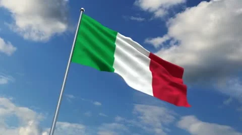 Italian flag Stock Footage 11497948