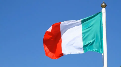 Italian Flag Stock Footage 26452162