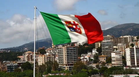 Italian flag 動画素材 49551207