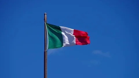 Italian flag Stock Footage 69899114
