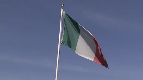 Italian flag Stock Footage 82473790