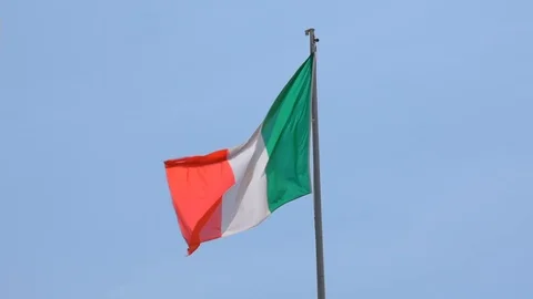 Italian flag Stock Footage 90451669