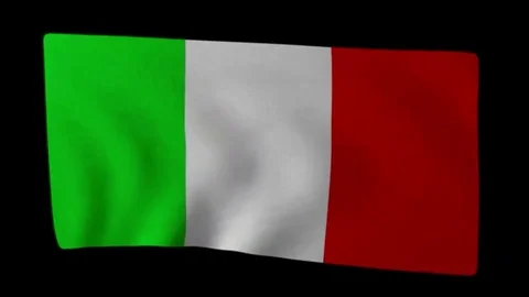Italian Flag Stock Footage 98247284
