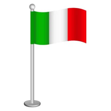 Italian flag Stock Illustration