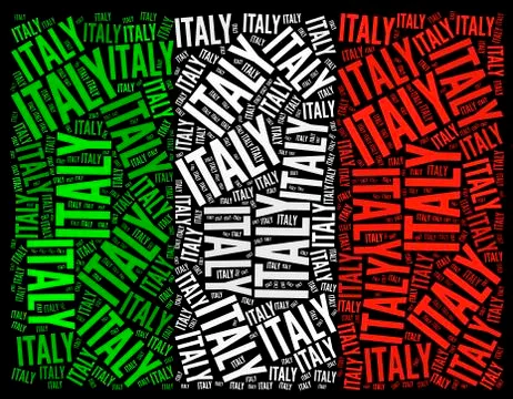 Italian Flag Illustrazione stock