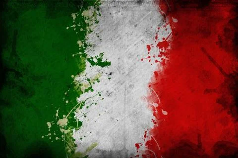 Italian flag 스톡 일러스트