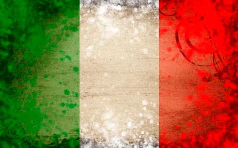 Italian flag Stock Illustration