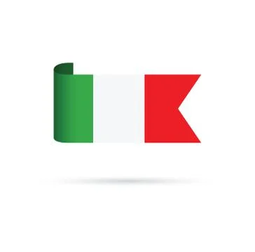 Italian flag Stock Illustration