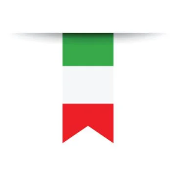Italian flag Illustrazione stock