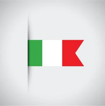Italian flag Stock Illustration
