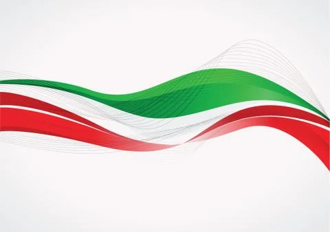 Italian flag Stock-Illustration