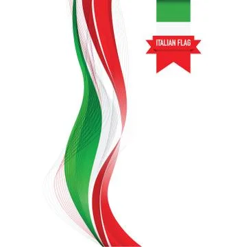 Italian flag Stock-Illustration