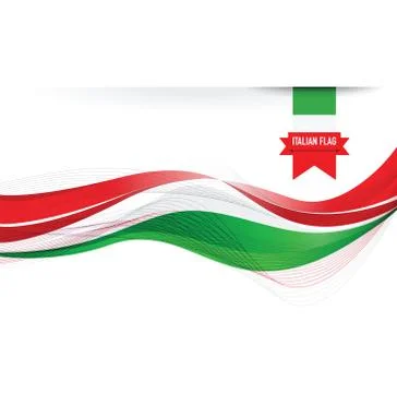 Italian flag Stock Illustration