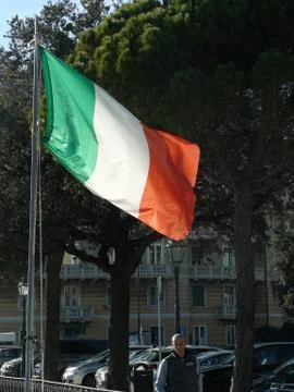Italian flag Stock Photos