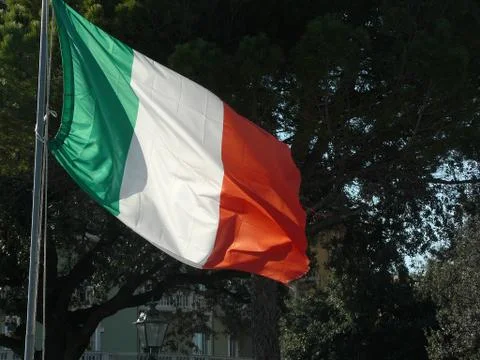 Italian flag Stock Photos