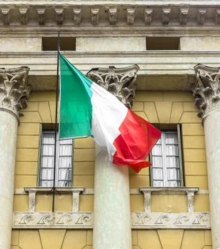 Italian flag Stock Photos