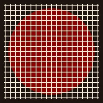 Italian flag pixel grid pattern with red green white squares 库存插图