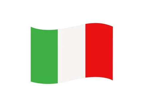 Italian flag vector illustration Stock Illustration