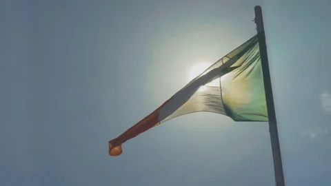 Italian Flag waving on Wind 스톡 동영상 70765761