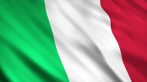 Italian flag waving in the wind Stock Footage 236412942