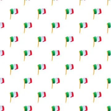 Italian flag windsock pattern representing national pride イラスト素材