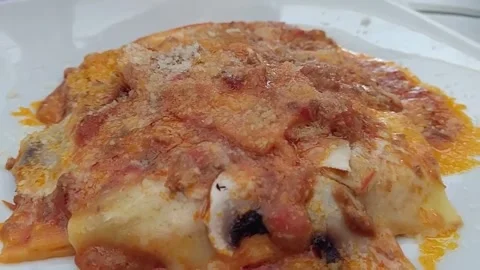 Italian food pan Stock Footage 243045897