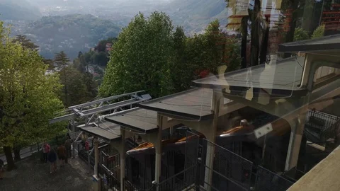 Italian funicular Stock-Footage 109476427