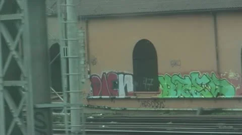 Italian Grafitti Stock Footage 10886783