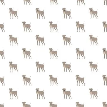 Italian greyhound dog pattern with repeating animals Stock Illustration