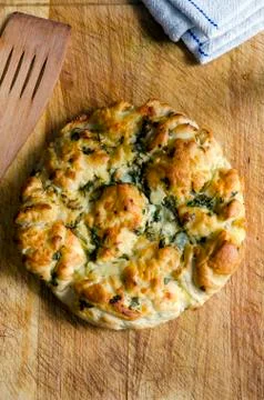 Italian herby bread Stock Photos