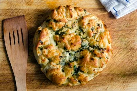 Italian herby bread Stock Photos