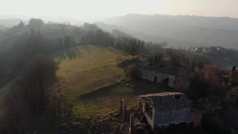 Italian hills landscape Stock Footage