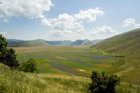 Italian landscape in springtime Stock Photos