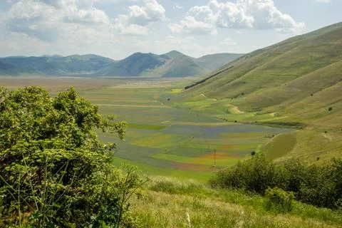 Italian landscape in springtime Stock Photos