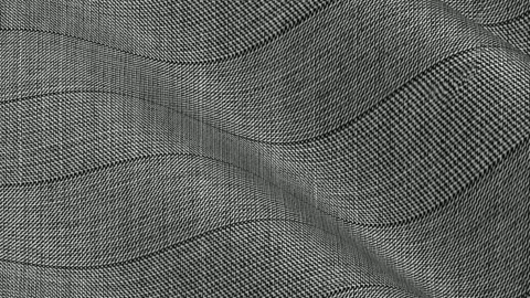 Italian Light Gray Pinstripe Wool Fabric Draping in Soft Clean Waves 動画素材 342589892